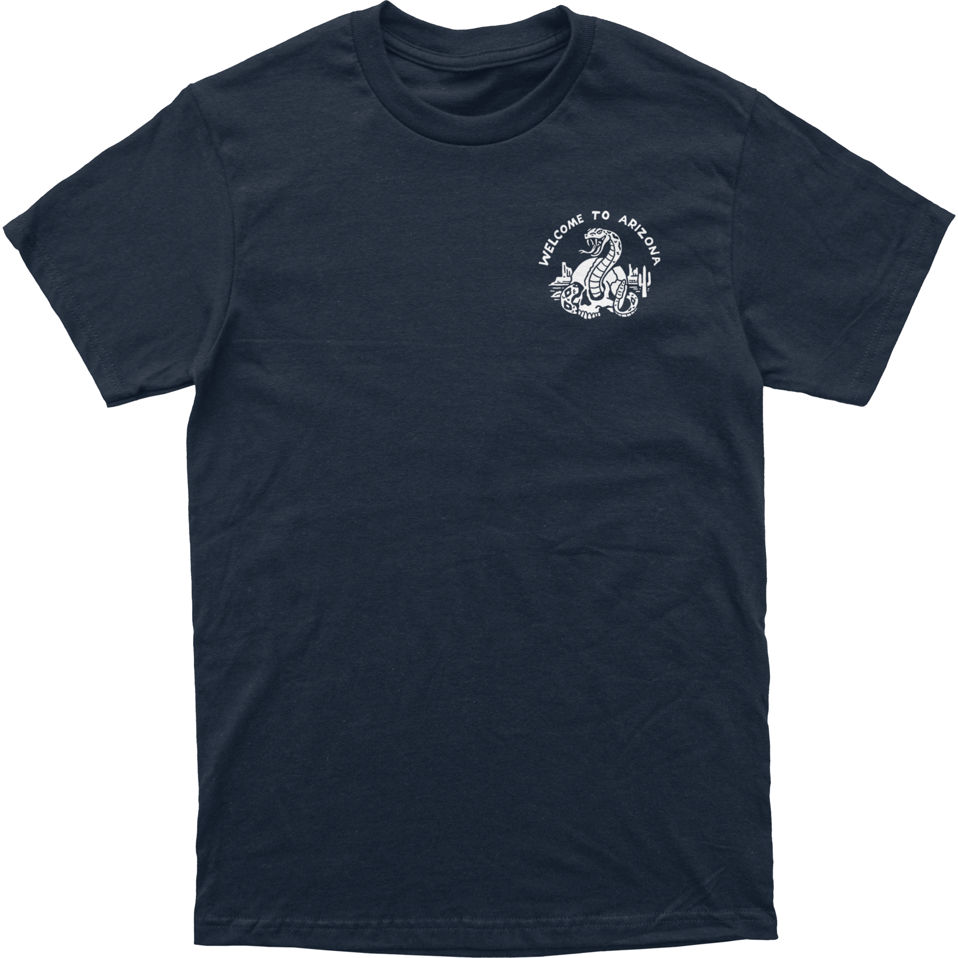 Snake Tee Front Navy