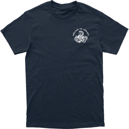 Snake Tee Front Navy